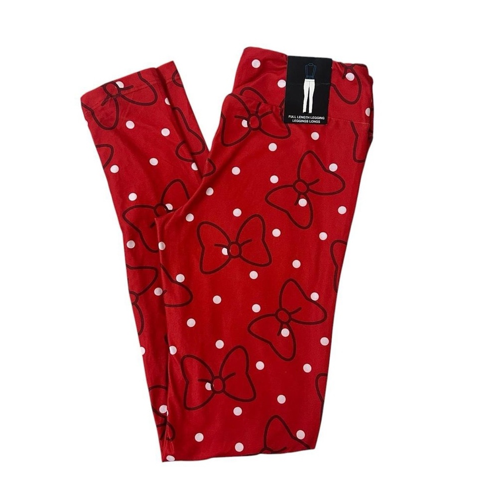 NWT Disney Minnie Mouse Bow Leggings